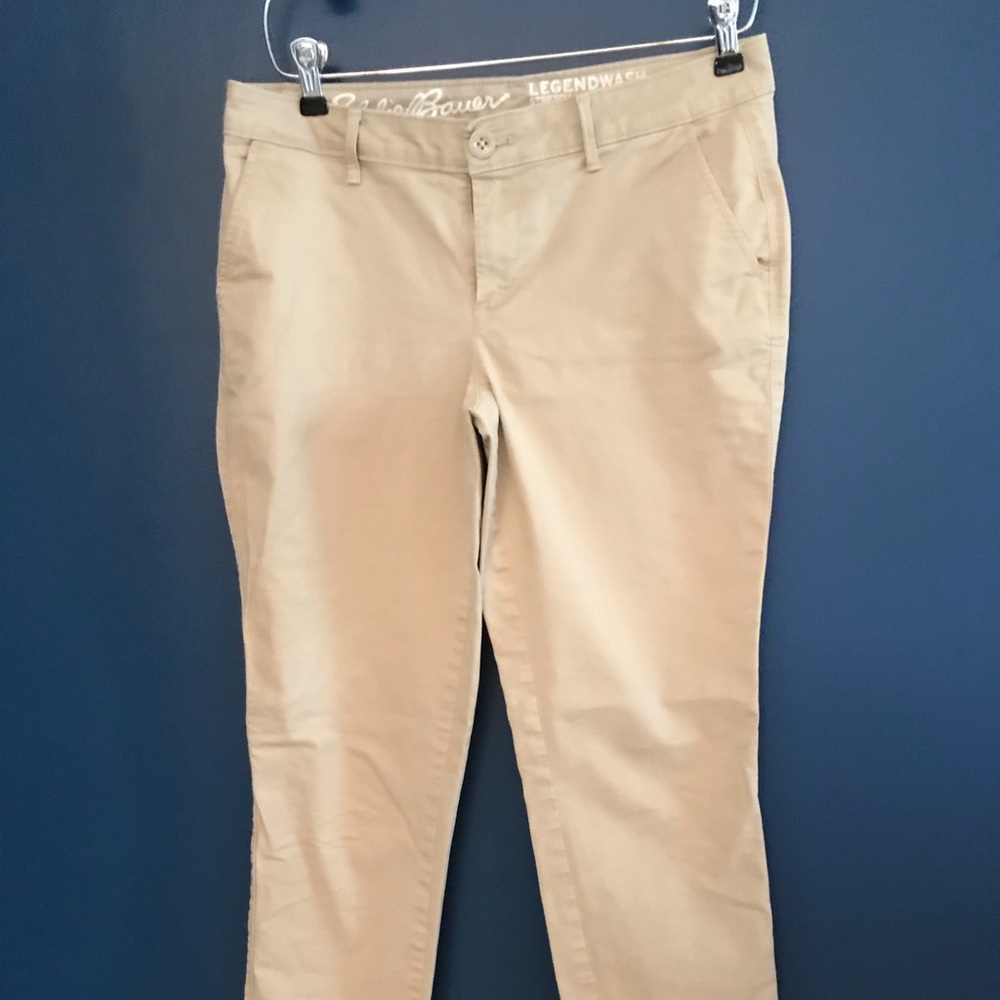 Eddie Bauer stretch straight leg khaki